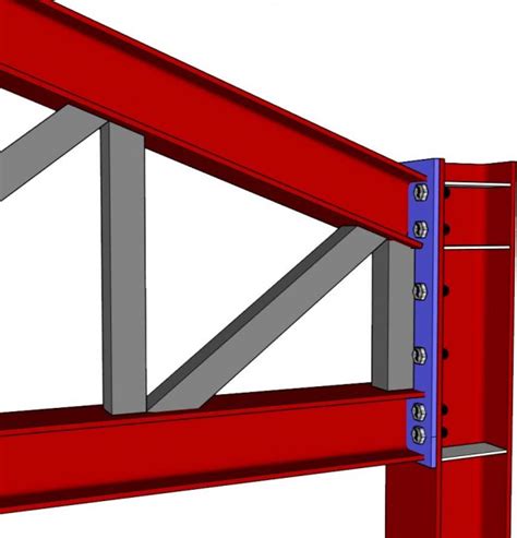 steel truss to column connection